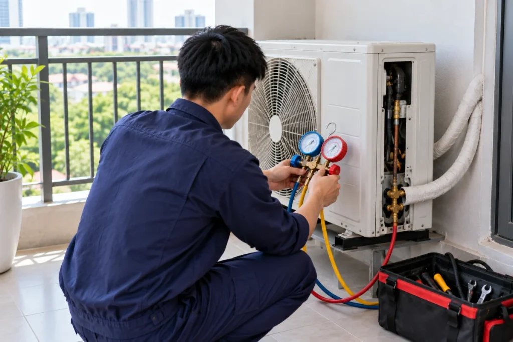 Điều hoà không lạnh – kiểm tra gas
